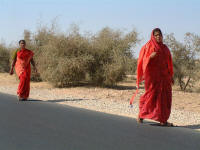 1 km � pied �a use, �a use . . . p�lerins en marche (plusieurs jours) vers le temple